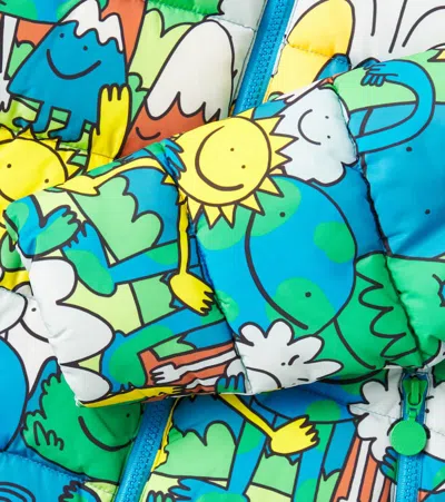 Stella Mccartney Printed Puffer Jacket In Multi