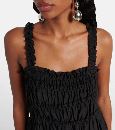 抽褶迷你连衣裙