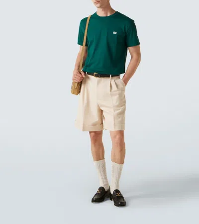 Valentino Garavani T-shirt With Signature Vlogo In Green