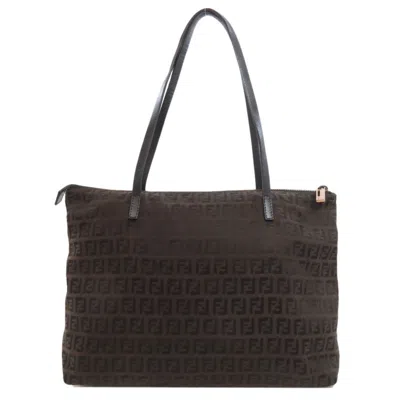 Pre-owned Fendi Brown Canvas Tote Bag ()