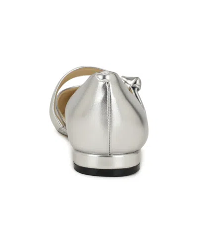 Nine West Womens Metallic Faux Leather D'orsay In Multi