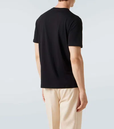 Valentino Cotton T-shirt With Vlogo Patch In Black
