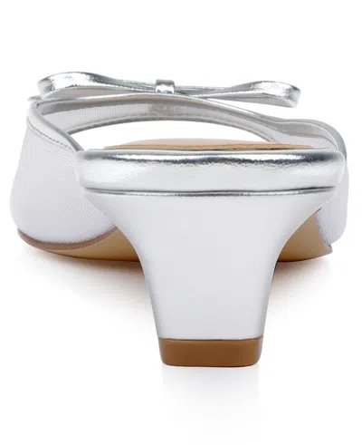 Jewel Badgley Mischka Women's Felisha Evening Slide Sandals In Silver