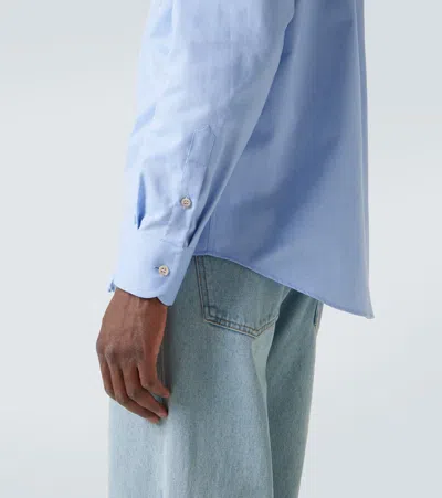Valentino Regular Fit Pocket Shirt In Blue