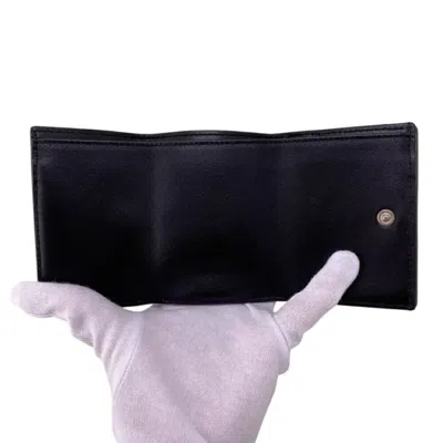 Pre-owned Fendi Yellow Leather Wallet (tri-fold) ()