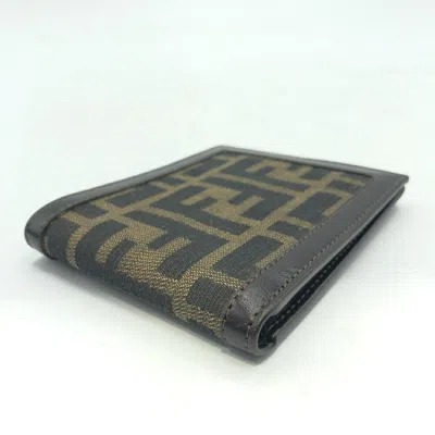 Pre-owned Fendi Zucca Brown Zucca Wallet (bi-fold) ()