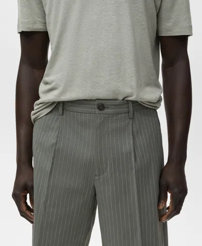 Mango Men's Slim-fit Chino Cotton Bermuda Shorts In Gray