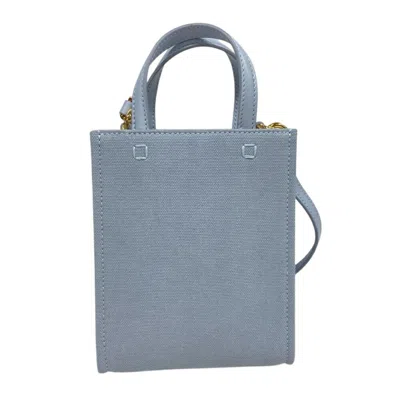 Pre-owned Givenchy Blue Canvas Leather Tote Bag ()