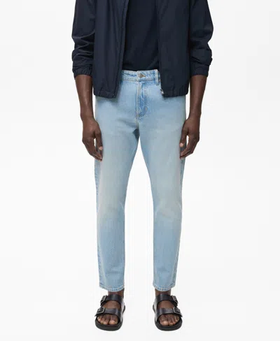 Mango Jeans Ben Tapered Fit Light Blue In Blue