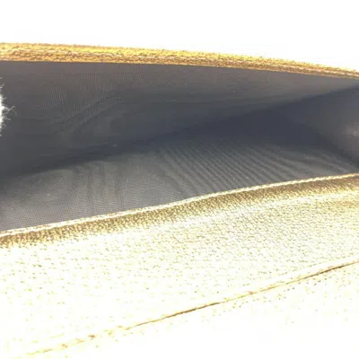 Pre-owned Gucci Beige Gg Canvas Leather Long Wallet (bi-fold) ()