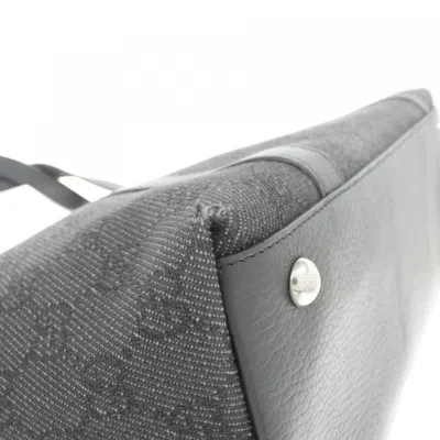 Pre-owned Gucci Black Denim Shoulder Bag ()