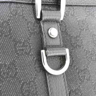 Pre-owned Gucci Black Denim Shoulder Bag ()