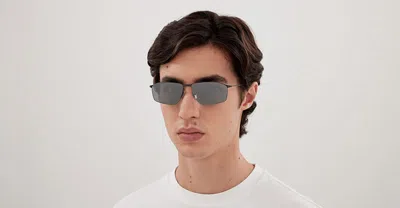 Balenciaga Geometric Frame Sunglasses In Gray