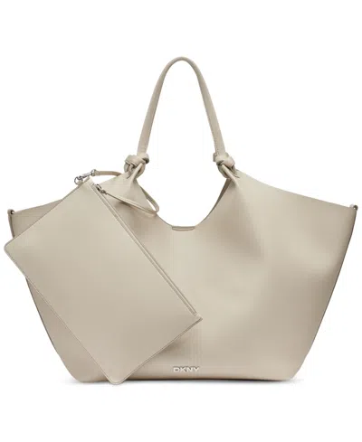 Dkny Paula Commuter Medium Sleek Tote In Neutral