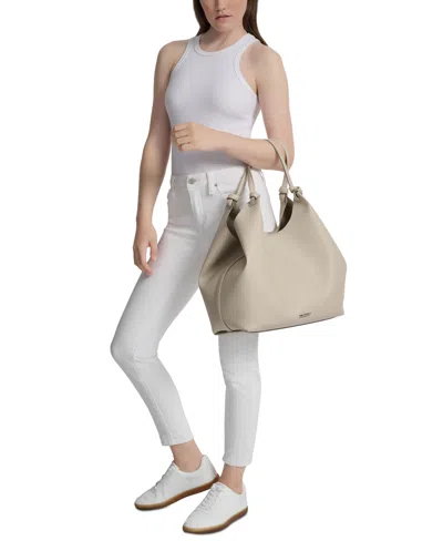 Dkny Paula Commuter Medium Sleek Tote In Neutral