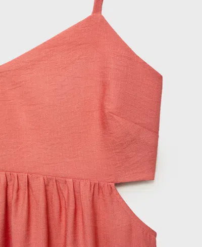 Mango Women's Cut-out Midi Dress In Orange