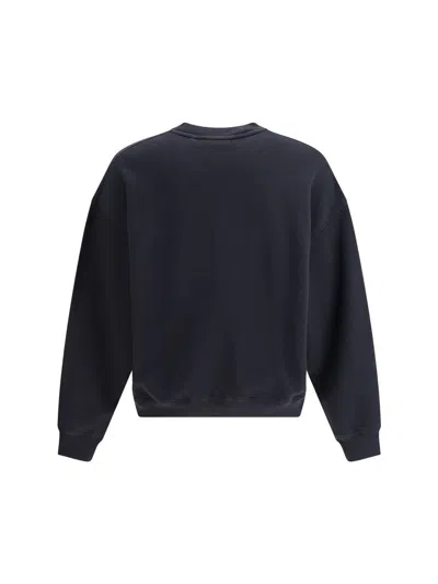 Axel Arigato Soft Cotton Loop Sweatshirt With Iconic Monogram In Blue
