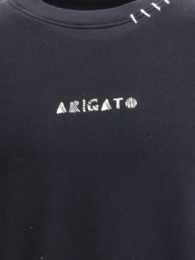 Axel Arigato Soft Cotton Loop Sweatshirt With Iconic Monogram In Blue