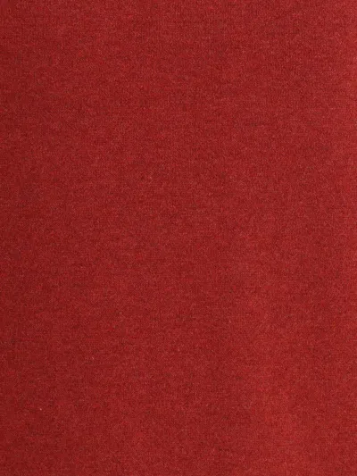 Brunello Cucinelli Cashmere And Silk Crew-neck Sweater In Red