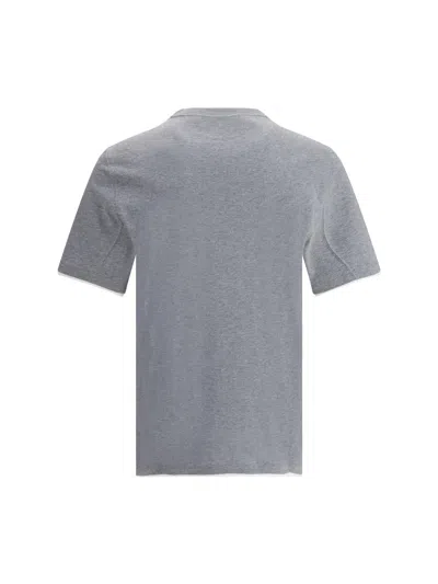Brunello Cucinelli Clean Monochrome T-shirt Double Layer