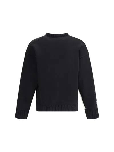 Dsquared2 Two-tone Crew Neck Sweater With Graphic Design
