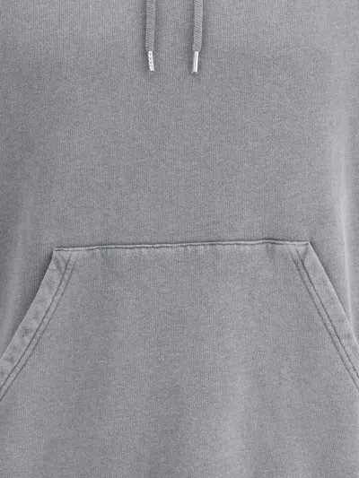 Axel Arigato Cotton Logo Hoodie Kangaroo Pocket In Gray