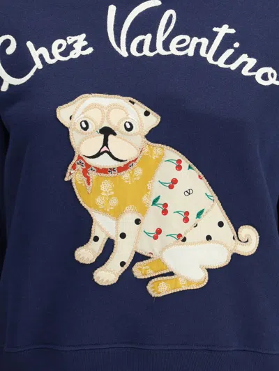 Valentino Woman Blue Sweatshirts