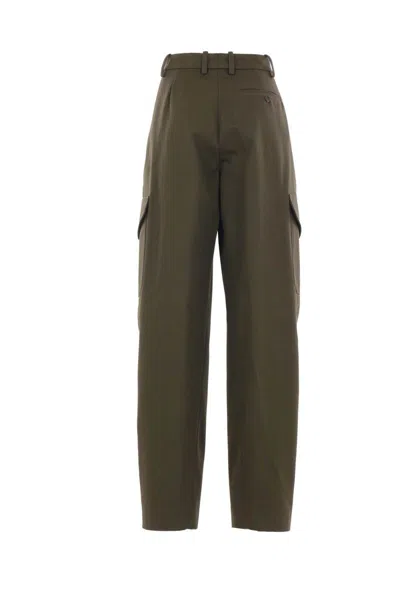 Givenchy Cotton-wool Cocoon Cargo Trousers In Green