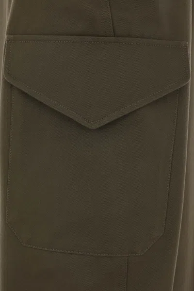 Givenchy Cotton-wool Cocoon Cargo Trousers In Green