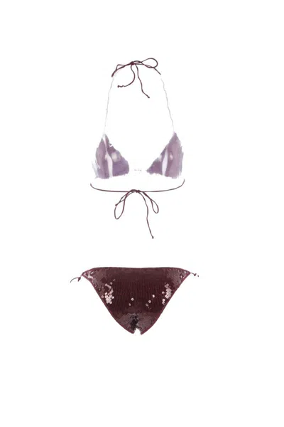 Oseree Oséree Sea Clothing In Burgundy