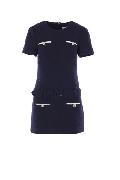 Self-portrait Textured Boucle Mini Dress