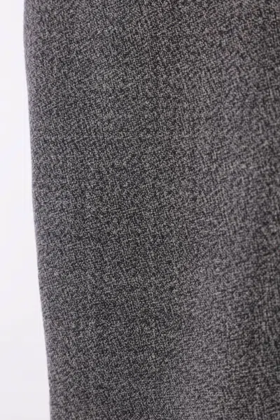 Alexander Mcqueen Grey Skirt With Button Closure In Wool Woman