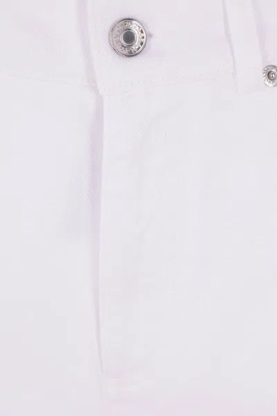 Dolce & Gabbana Women White Cotton Denim Flared Jeans
