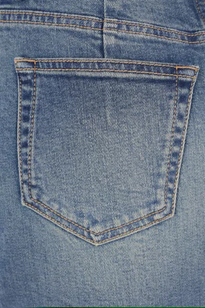 Alexander Mcqueen Denim Midi Skirt In Blue