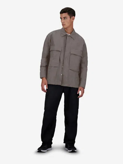 Laminar Tech-crincle Overshirt In Gray