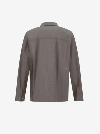Laminar Tech-crincle Overshirt In Gray
