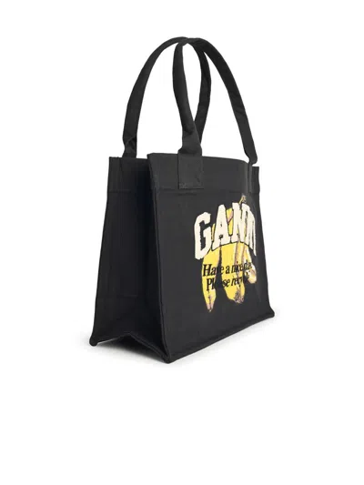 Ganni Organic Cotton Large Tote Bag