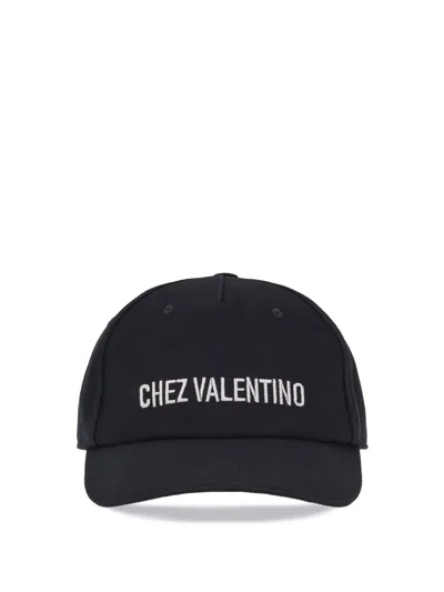 Valentino Cotton Baseball Cap With Embroidery
