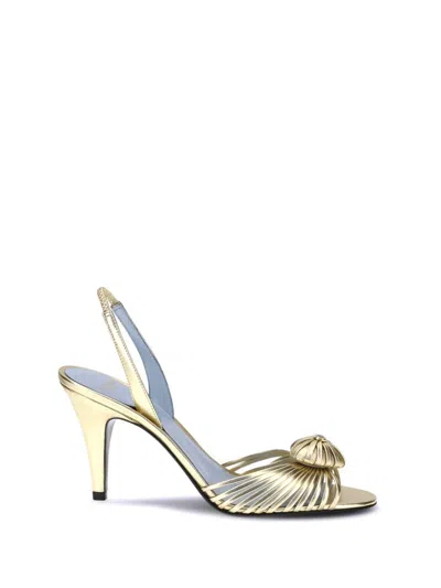 Valentino Royal Sandals In Gold