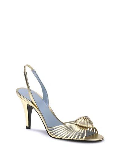 Valentino Royal Sandals In Gold