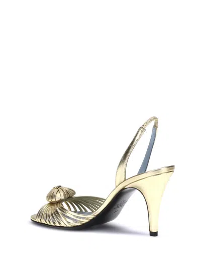 Valentino Royal Sandals In Gold