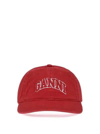 Ganni Logo Baseball Cap