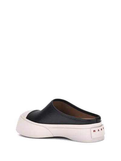 Marni Smooth Leather Pablo Clogs In Black