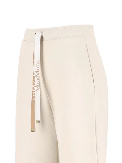 's Max Mara Bali Drawstring Wide Leg Trousers In Neutral