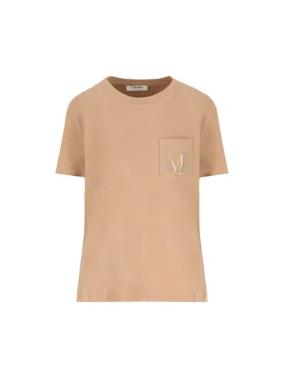 S Max Mara ' T-shirt And Polo Shirt In Brown