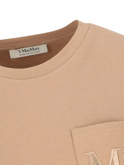 S Max Mara ' T-shirt And Polo Shirt In Brown