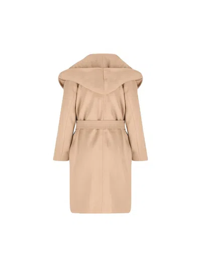Max Mara Studio Coats In Brown