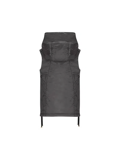 Max Mara The Cube Drop-proof Technical Canvas Vest In Black
