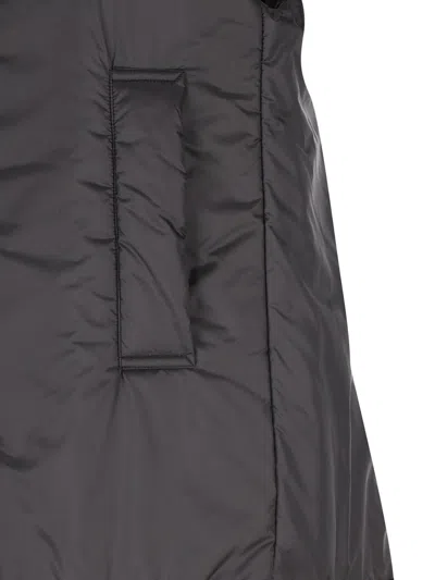 Max Mara The Cube Drop-proof Technical Canvas Vest In Black