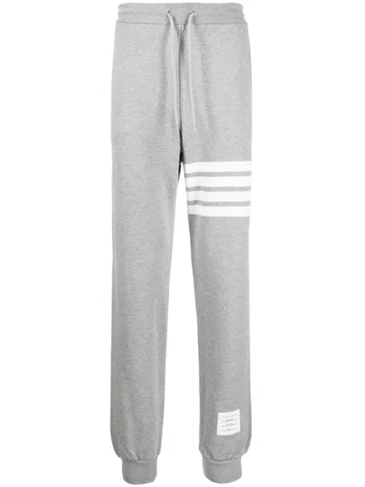 Thom Browne 4-bar Stripe Track Pants In Gray